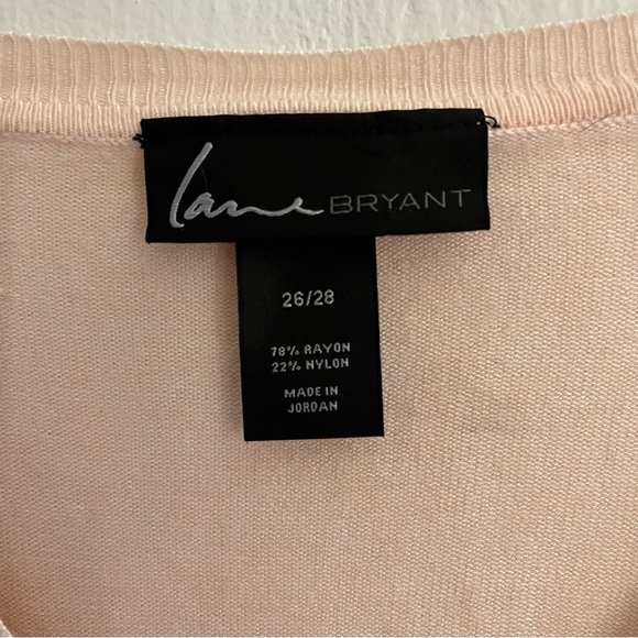 Lane Bryant Womens Striped Multicolor Long Sleeve Sweater Plus Size 26/28 (4x). - Picture 2 of 4